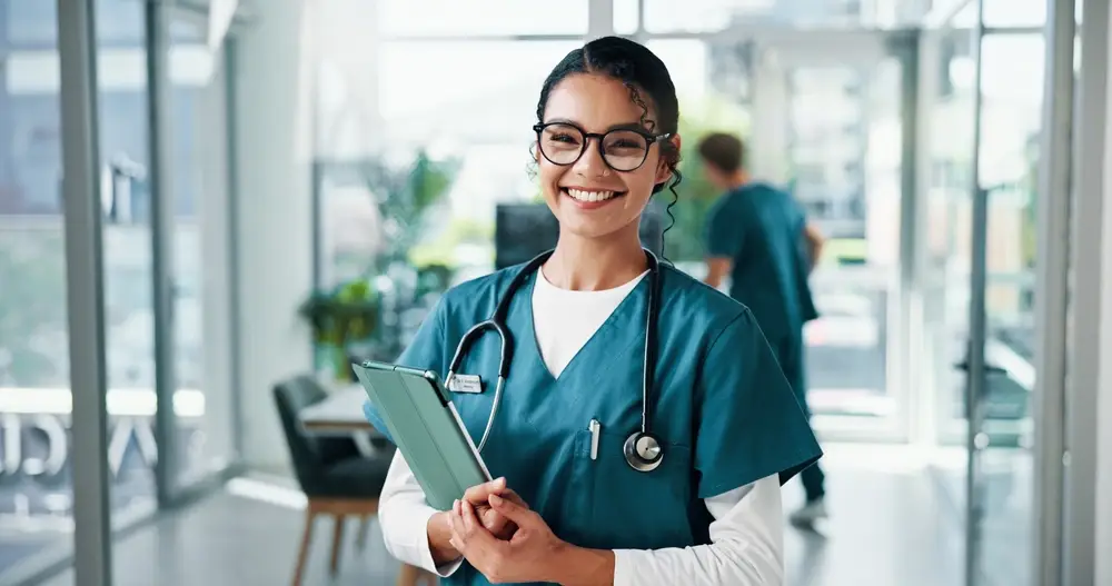 Smiling nurse practitioner